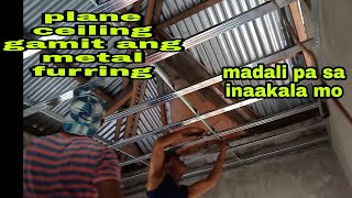 Plain ceiling gamit ang metal furring |Maynard Collado