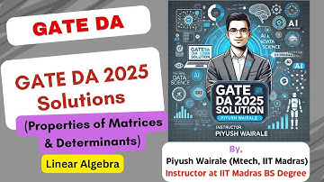 GATE DA 2025 Oplossingen | Lineaire algebra | GATE Data science PYQ Q52 #gateda #gatedatascience