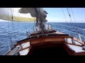 Baba 30 Sailing Along Under Head Sail Only 