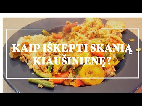 Video: Kaip Skaniai Kepti Kiaušinienę