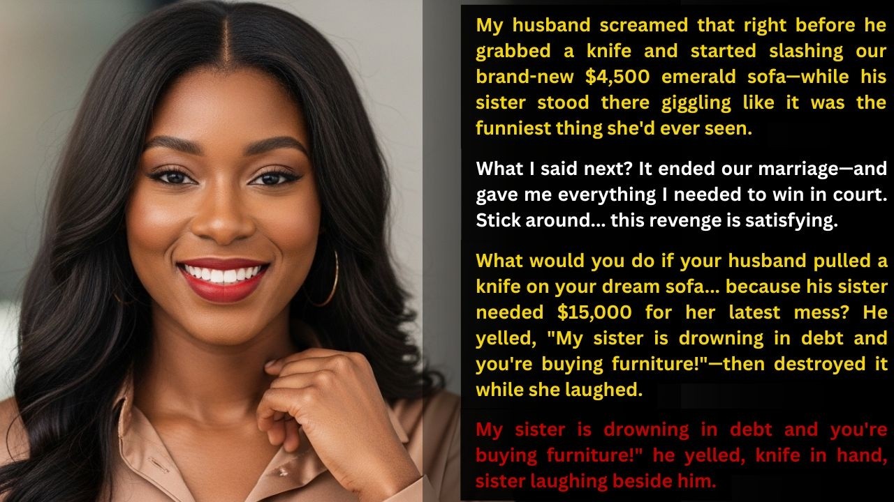 Husband Slashes $4500 Sofa in Rage – Wife Records It & Wins Divorce Revenge!