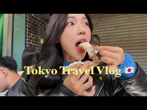 Tokyo vlog 🇯🇵 seafood market, kimono experience, japan airline ✈️✨👘