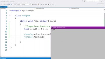 15. دورة دوت نيت كور - روابط المقارنة Relational Operators in C#