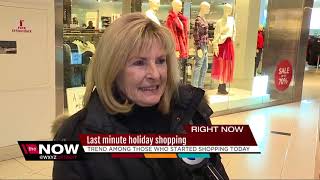 Last minute shoppers hit the malls