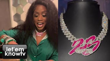 Remy Ma Got This Amazing Diamond Chain From Sam Diamonds For Her Female Rap Battle Event, Chrome23👀