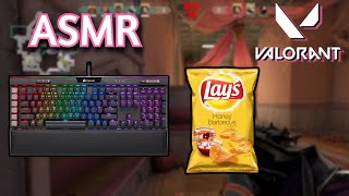 ASMR Gaming | VALORANT EATING CHIPS | No Talking + Keyboard 💤