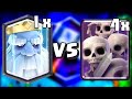 4 Royal Ghosts VS 60 Skeletons