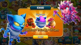 Monster Legends my Reward 30 gems free Get Mr Beast Ahma Niah Gems Food Gold coins Live Duels