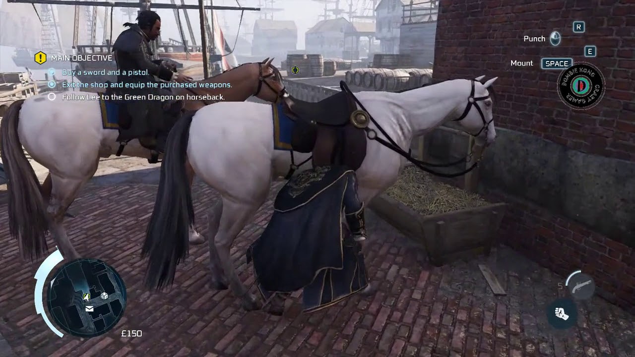 Assassin's Creed 3 Remastered Horse Riding In Boston - YouTube