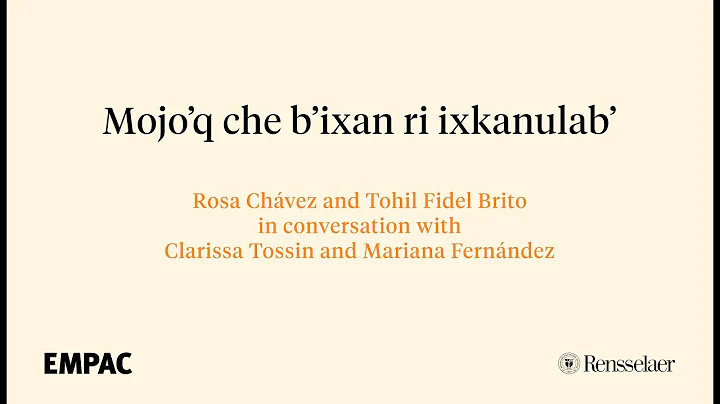 Mojoq che bixan ri ixkanulab: Rosa Chvez, Tohil Fi...