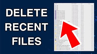 How to Delete Recent Files Windows 10 | Remove Recent Files How To Delete Recent Files In Windows 10 Updated