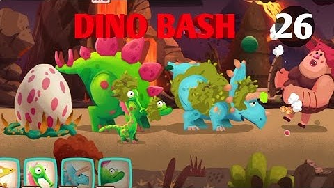 Dino Bash Level 26 Android walk-through Gameplay (Mobile Gameplay)