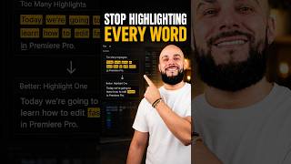 Stop Highlighting Every Word #shorts
