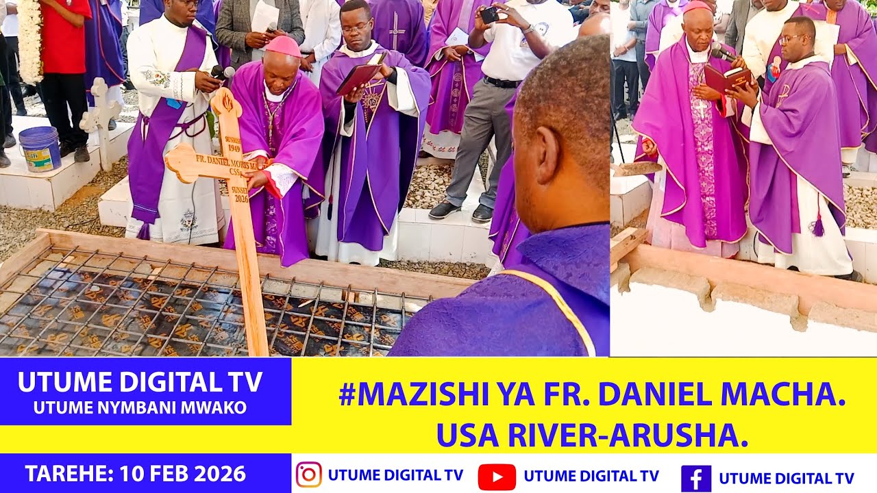 #ASKOFU WA JIMBO TEULE LA BALIADI MHASHAMU. AMEONGOZA MAZISHI YA FR DANIEL MACHA. 