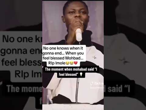 Mohbad Last Speech Before He Died