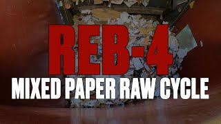 REB-4 Two-Ram Baler Raw Cycle – Mixed Paper
