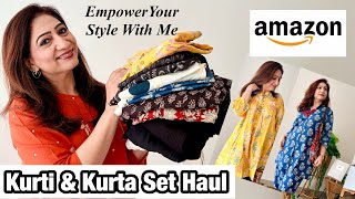 Amazon Best Kurti & Kurta Sets Sale Haul Starts - Real Looks For Real Women Thehopestory