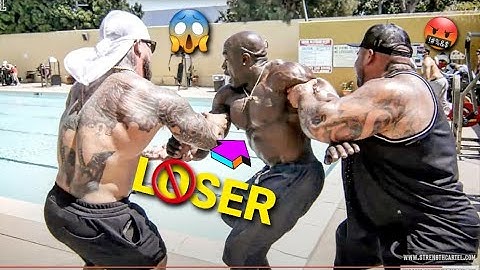 BENCH PRESS CHALLENGE - LOSER THROWN IN THE POOL | BIG BOY, KALI MUSCLE & JOEY STAX