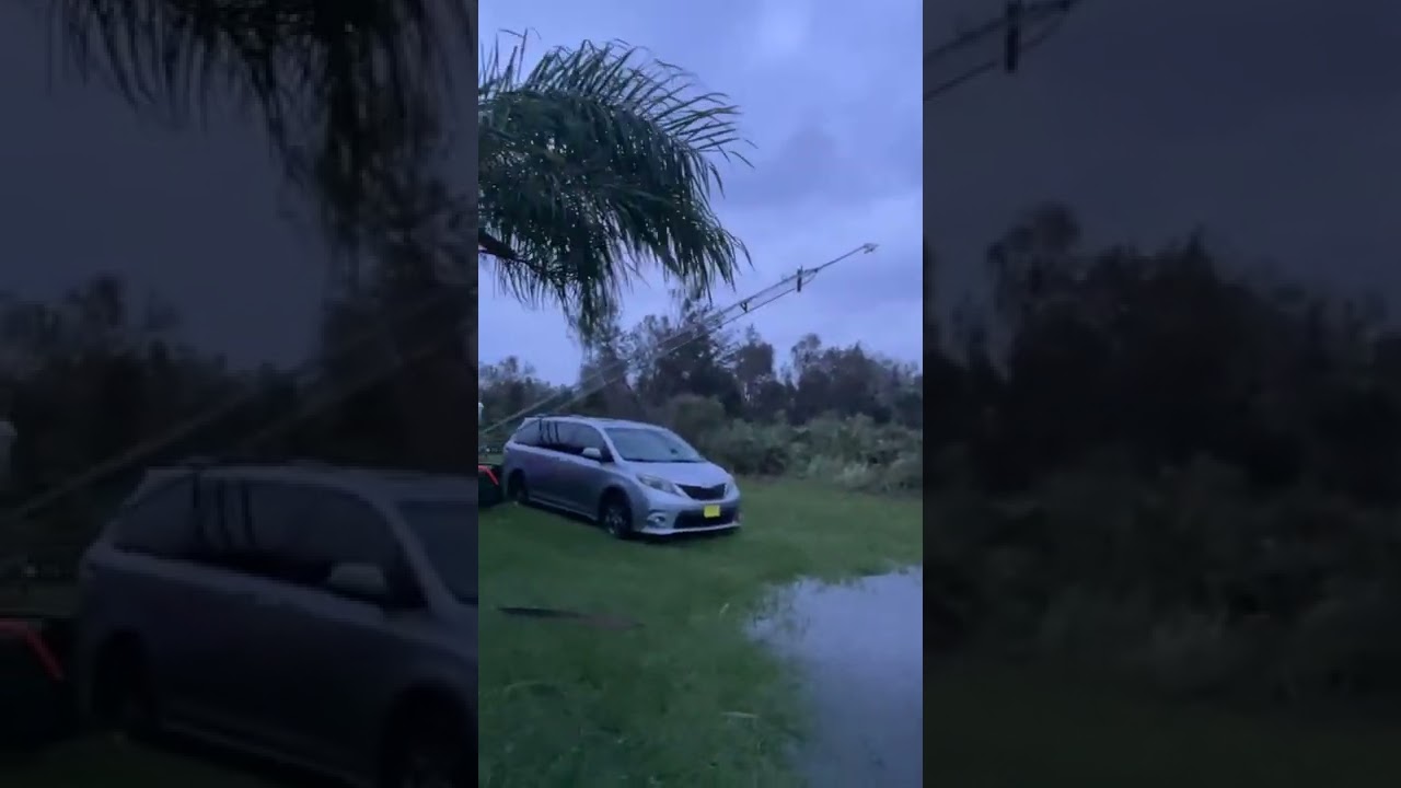 Morning after Hurricane Ian in North Port, FL The Estates Area off of