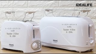 Toaster Idealife IL-204S / Pemanggang Roti 4 Slice IL 204S