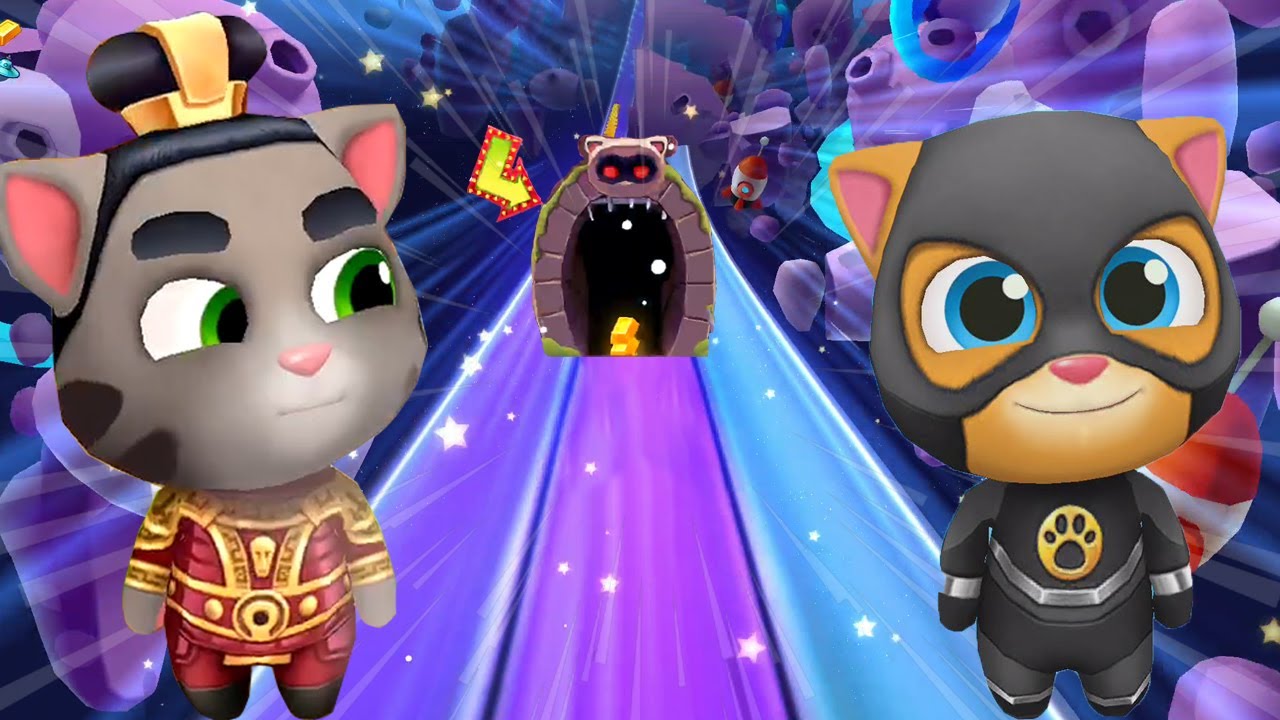 TALKING TOM GOLD RUN 2020 - NEW SPACE SIDE WORLD GENERAL TOM VS SUPER GINGER