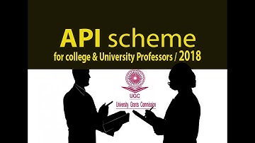 New API scheme for college  & University Professors / 2018