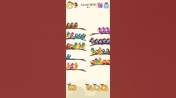 Bird sort calar game leval 1276 #leveldesign #colorgame #gaming #colorconcept #gameplay #3dgame