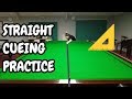 Snooker Straight Cueing - Improve Your Snooker Cueing