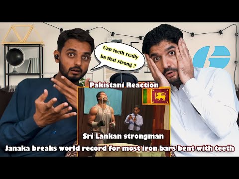 Pakistan react on Sri Lankan strongman Janaka breaks world record for most iron bars bent with teeth