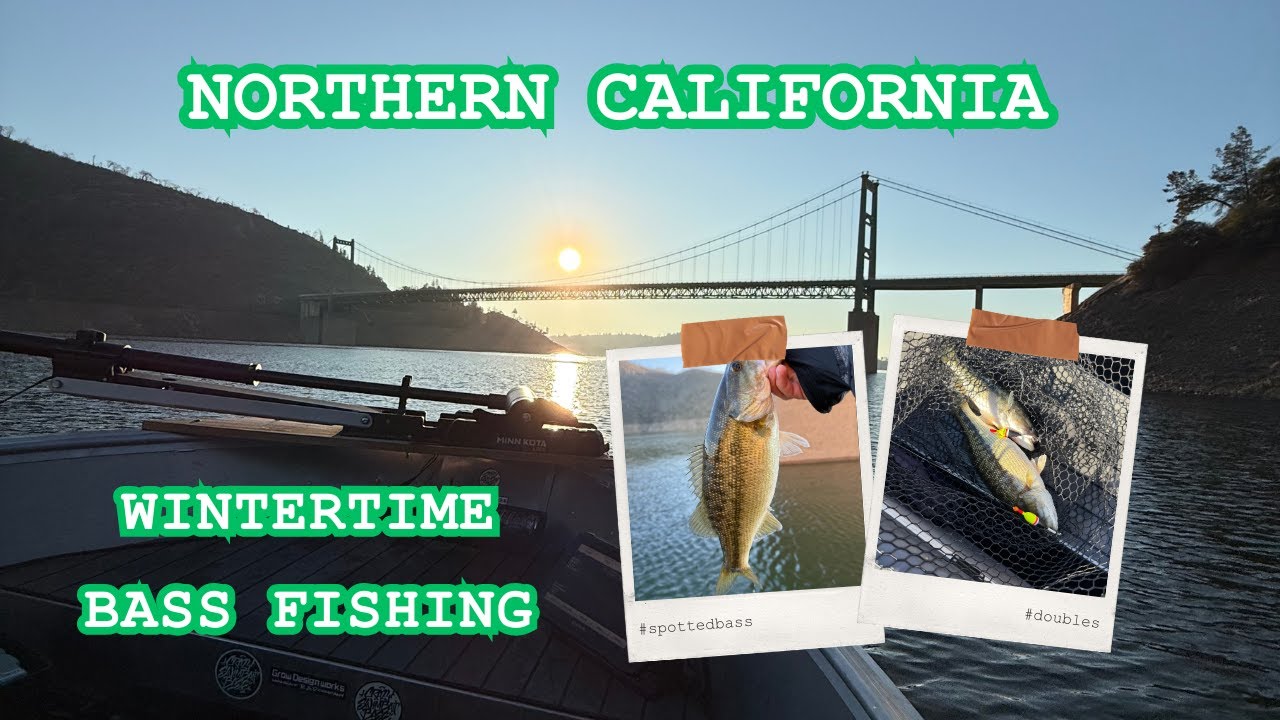 Slow & Steady Fishing in COLD Weather. Northern California Winter Bass Fishing.
