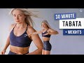 30 MIN INTENSE TABATA MIX! Full Body HIIT Workout with Dumbbells, No Repeat - Tabata Songs