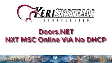 NXT MSC No DHCP