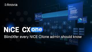 BlindXfer in NICE CXone | Complete Tutorial for Beginners
