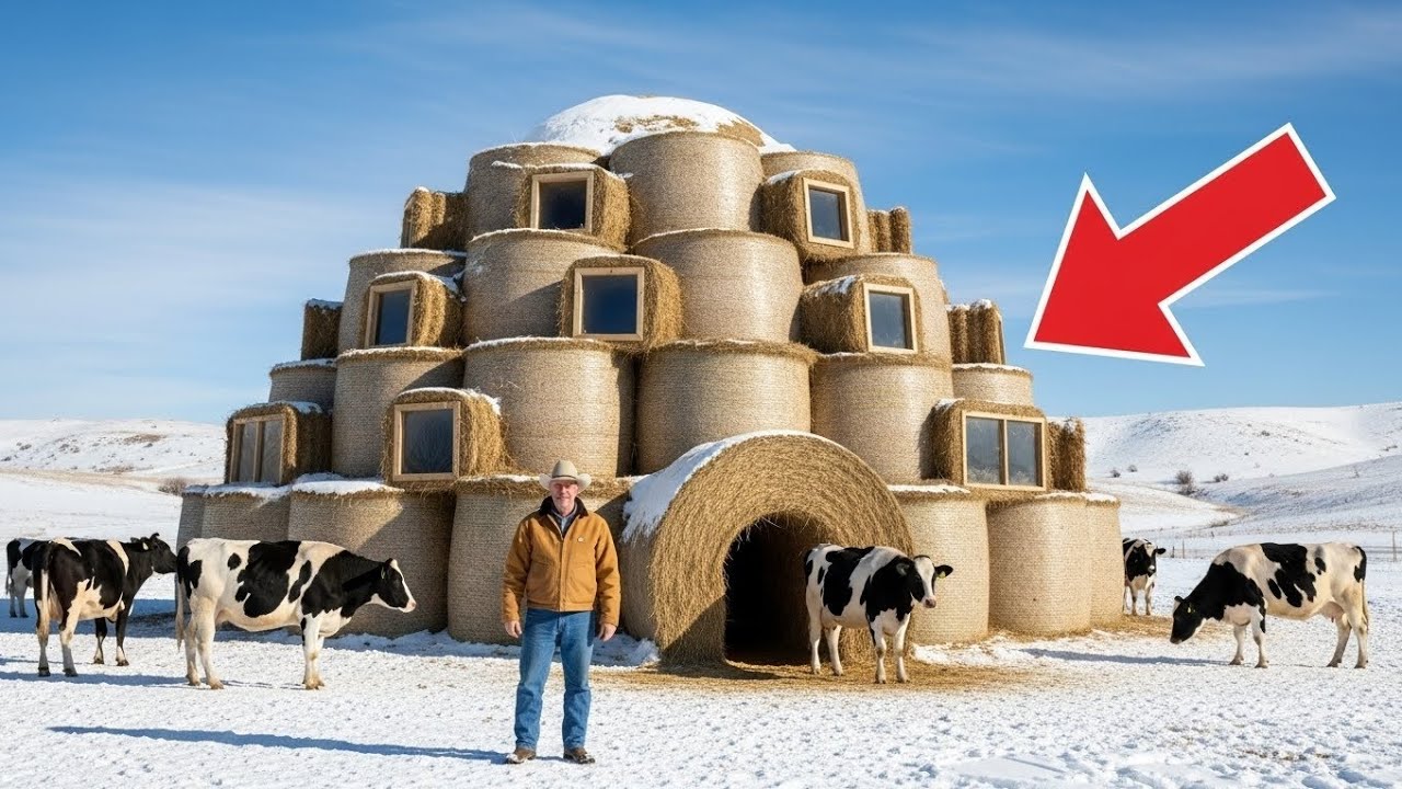 How a Minnesota Rancher’s “WHAT IS THAT?” Hay Igloo Became a Winter Lifesaver