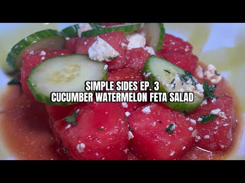 Cucumber Watermelon Feta Salad