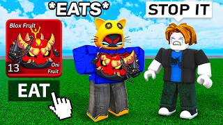 Eating ONI FRUIT In Front Of DESPERATE SCAMMERS.. (Blox Fruits)