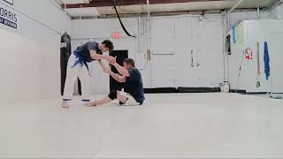 Jiu-jitsu Roll #2 Hiplock & RNC 47 Year Old Black Belt w Injured back & Lupus comeback Blue Belt