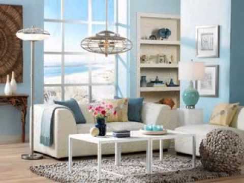 DIY Beach themed living room decorating ideas - YouTube