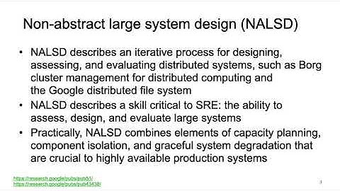 SRE Demystified - 16 - NALSD - Non-Abstract Large System Design