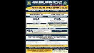 Jinnah Sindh Medical University (JSMU), KarachiInstitute of Health & Business Management IHBM-JSMU