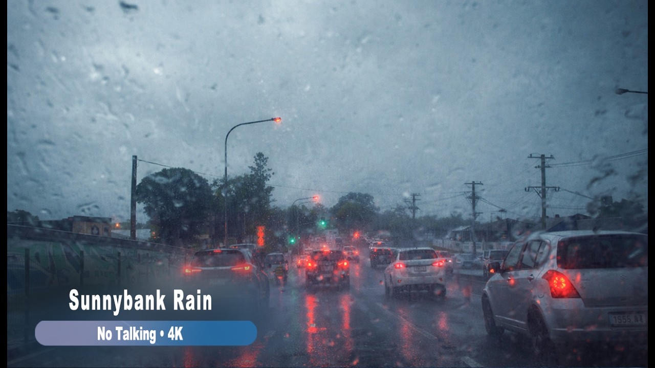 Rain Begins in Sunnybank | 4K Driving in Brisbane | No Talking