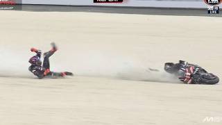 Jorge Martin Crashes at Phillip Island & Stretchered Off! Marc Marquez Wins MotoGP Sprint