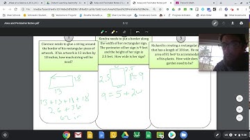 Perimeter and Area Word Problems