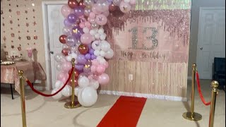 13th Birthday - Karaoke Glow Party #partydecor #diy #karaokeparty #glowparty