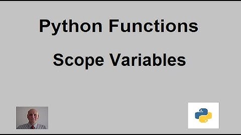 Python Scope Variables