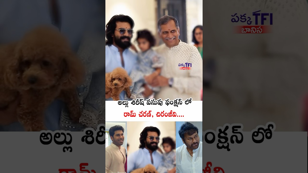 Allu Sirish, Nayanika Pasupu Function ❤️ | Ram Charan, Chiranjeevi | Upasana | Pakka TFI Banisa