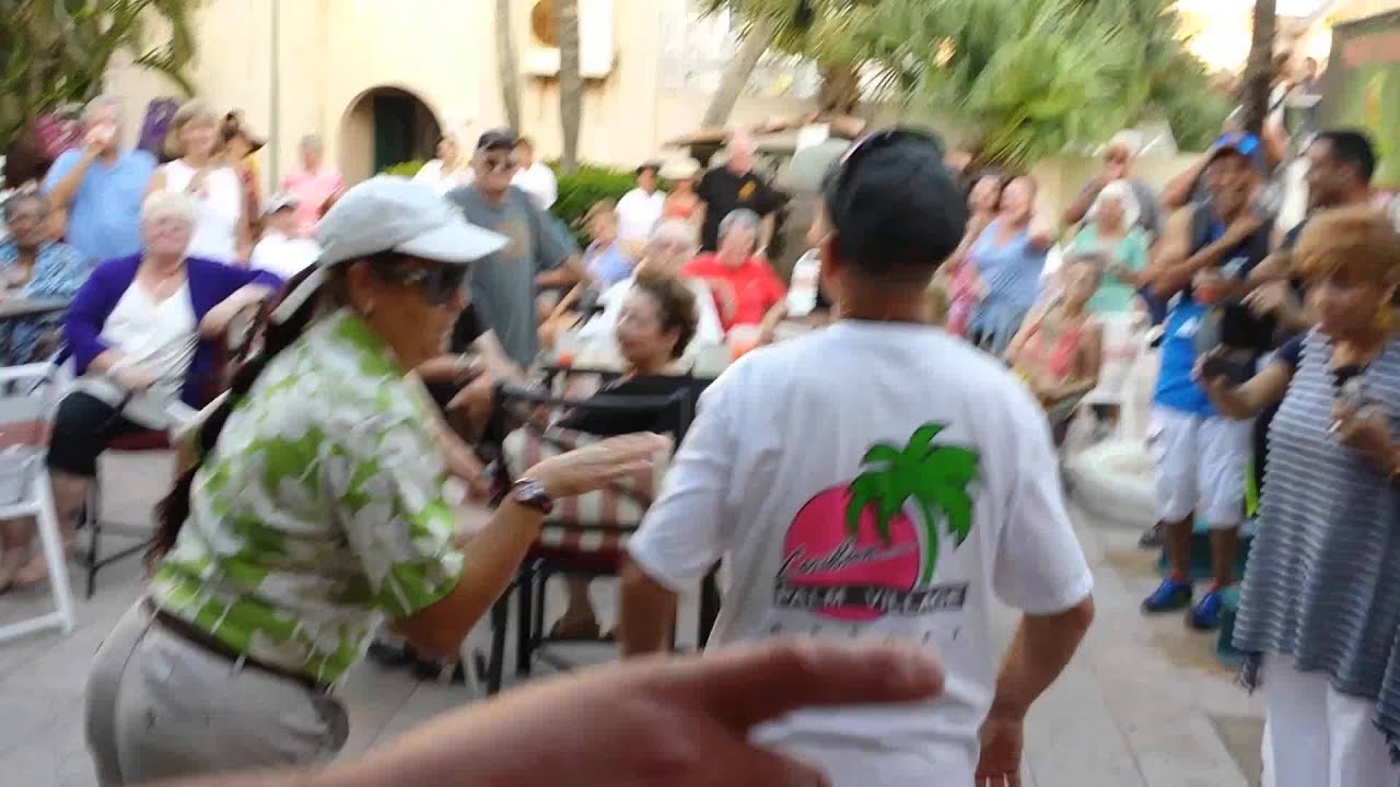 fun dance contest at Sweet Peppers Restaurant in Noord Aruba YouTube