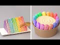 Easy And Creative Rainbow Cake Decorating Ideas | 18+ Satisfying Rainbow Cake Decorating Compilation