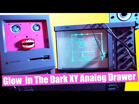 DIY ANALOG GLOW IN THE DARK ETCH-A-SKETCH FROM AN OLD XY PLOTTER