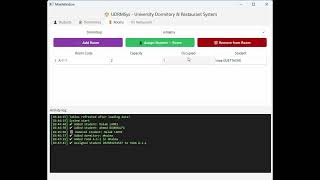 University Dormitory & Restaurant Managment System - oop project